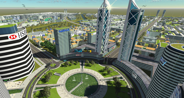 Central Business District 3D visualisation Central Business District 3D visualisation