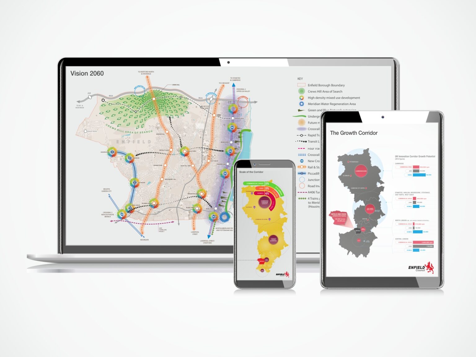 Enfield Vision 2060 Mapping Urban Graphics
